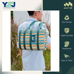 สินค้าใหม่มาถึง ผลิตในประเทศไทย ผ้าปูปิกนิก/ชายหาด/พรมกันยับ สำหรับกิจกรรมกลางแจ้ง ผลิตจากโพลีโพรพิลีน 100% พับเก็บได้ - Product Image 3