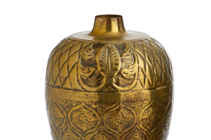 Wholesale Rates 2026 Golden Coastal Modern Metal Flower Vase High End Luxury Eco-Friendly <b>Tabletop</b> Christmas Center - Product Image 4