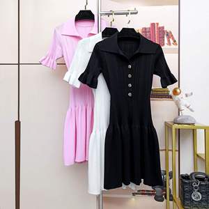 Vestido de Tenis para Mujer con Logotipo Personalizado, Transpirable, de Secado Rápido, con Cuello Plisado y Sujetador Incorporado, Ideal para Golf - Product Image 3