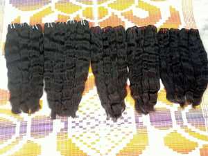 Extensiones de Cabello Humano Remy Indio Ondulado Natural 100% Sin Procesar con Cutícula Alineada, Ondas Sueltas Yaki, Doble Trama a Máquina, Venta al Por Mayor - Product Image 4