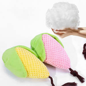 Jouet à mâcher en peluche pour animaux de compagnie, écologique, motif dessin animé, jouet couineur pour chat, mignon maïs, résistant aux morsures, nettoyage des dents - Product Image 5