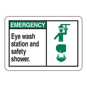Estación de Lavaojos de Emergencia Brady y Señal de Ducha de Seguridad para Uso Industrial y de Laboratorio - Product Image 2