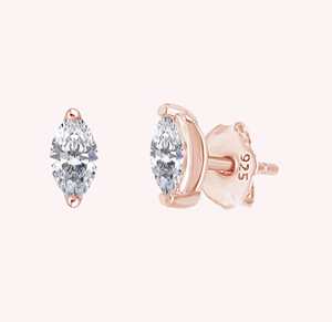 Marquise Cut Diamond <b>Stud</b> <b>Earrings</b> White D Color Women's Classic Engagement Jewelry - Product Image 2