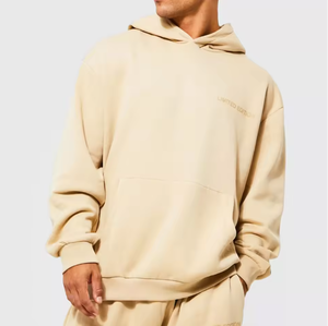 ชุดวอร์มโอเวอร์ไซส์ผ้าฟลีซเนื้อหนัก 400gsm ผลิตตามสั่ง ผสมผ้าฝ้าย 80% โพลีเอสเตอร์ 20% พร้อมแผ่นยางนูน - Product Image 5