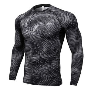 Camisetas de compresión antibacterianas, transpirables y de secado rápido para hombre, para entrenamiento deportivo al aire libre, para correr, en oferta. - Product Image 5