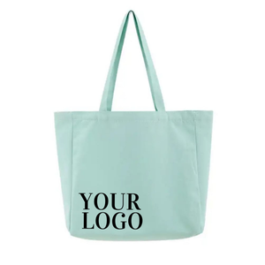 Bolso de mano rústico de tela suave, hecho de 100% algodón con estampado personalizado para promoción y marketing. - Product Image 4