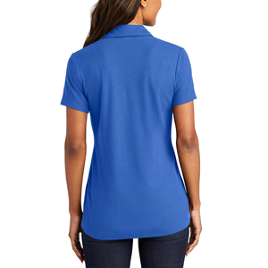 Chemises de golf pour femmes en coton 100% respirant de haute qualité, 210g, style streetwear, noires, personnalisables avec logo brodé, vente en gros - Product Image 6