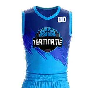 Ensemble de shorts de basket-ball respirants personnalisés, uniforme d'équipe par sublimation, vêtements de sport sans manches, nom et numéro personnalisés sur le devant - Product Image 4