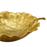 Bol à fruits ovale en aluminium, design moderne, motif végétal, fait main, écologique, durable, finition nickel brillant, pour la maison et les mariages