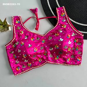 Collection de Blouses Sans Manches en Soie Lourde Ornées de Perles Miroir, Pierres Colorées et Travail de Perles – Mode Femme Exportateur - Product Image 2
