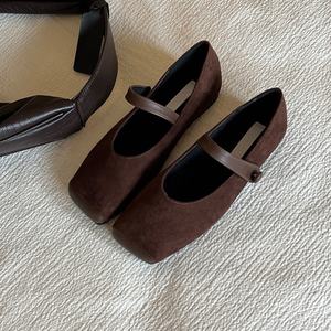 2026 New Model Flats-Low-Heeled PU Upper <b>Closed</b>-<b>Toe</b> Back Strap Flats Sexy Flat <b>Heels</b> Casual Daily Shoes for Women - Product Image 1