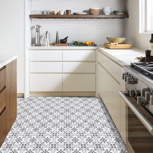 20 Piezas de Baldosas de PVC Autoadhesivas de 7.9 x 7.9 Pulgadas, Tiras de Piso Impermeables y Antideslizantes, Baldosas de Plástico - Product Image 2