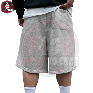 Shorts pour hommes en coton confortable, couleur unie gris écologique, taille élastique, légers, nouvelle arrivée, de bonne qualité - Product Image 6
