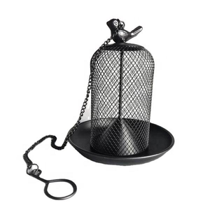 Comedero para Pájaros Silvestres de Metal Resistente con Gancho para Colgar, Decoración para el Hogar - Product Image 1