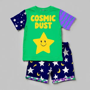 Ensemble de vêtements d'été décontractés pour enfants, chemise douce avec short, tenue confortable, vêtements légers, taille personnalisée - Product Image 3