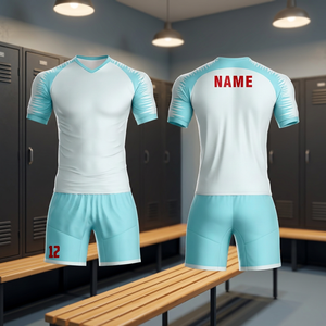 Men's Soccer Jersey Set Quick Dry Breathable Polyester Digital Print Team Uniform <b>Shorts</b> Training Kit - Product Image 5