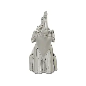 Sculpture d'oiseau en métal artisanale contemporaine, figurine d'oiseau en métal de qualité supérieure, accent de luxe pour la maison, sculpture moderne polie - Product Image 5