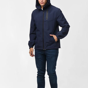 Chaquetas Cortavientos Impermeables con Capucha para Hombre, Estilo Urbano, Casual, para Invierno, Nailon/Acrílico - Product Image 6