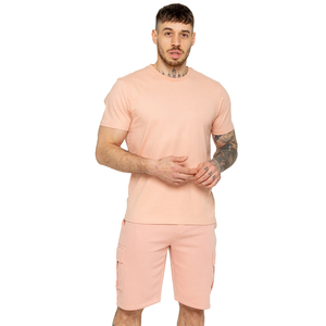 Ensemble 2 pièces pour homme, été, vintage, imprimé, tricoté, impression numérique, séchage rapide, t-shirt et short en polyester, logo personnalisé - Product Image 1