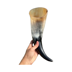 Corne polie de buffle naturelle authentique de haute qualité de Viking pour boire Logo personnalisé Corne de bière fabriquée - Product Image 2