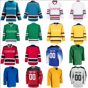 Sudaderas personalizadas de manga larga para hombre, de hóquei sobre hielo, de forro polar, poliéster, sublimadas, uniformes de hóquei. - Product Image 1