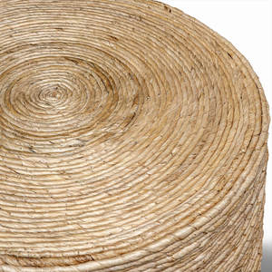 Table basse en forme de tambour tissée à la main de style naturel DreamCraft en provenance du Vietnam - Product Image 4