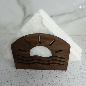 Modern wooden tissue holder organizer minimal style durable build suitable for home hotel restaurant and office decoration - Product Image 1