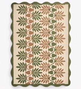 Tapis en laine Abusson indiens super épais, tuftés à la main, à motifs floraux - Product Image 4