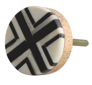 Poignée de porte en résine artisanale avec technique de découpage, motif tourbillon unique, élégante, durable, écologique, décoration intérieure - Product Image 5