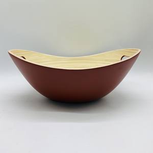 Meilleures ventes de bols à salade en bambou jetables écologiques paniers à fruits personnalisés plateaux de rangement ustensiles de cuisine à usage commercial - Product Image 1