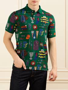 Camiseta polo moderna para hombre, multicolor, con diseño gráfico estampado, jersey grueso, corte holgado, estilo hip hop, informal, streetwear. - Product Image 2