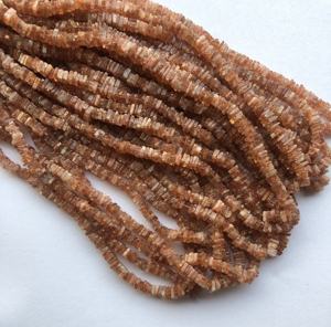 4mm 5mm pierre de soleil naturelle Heishi plat carré perles de pierres précieuses en vrac brins cordes dernière conception pour la fabrication de bijoux tendance - Product Image 2