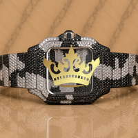 Montre en moissanite de qualité supérieure pour hommes, entièrement sertie de diamants VVS, acier inoxydable, montre-bracelet de luxe
