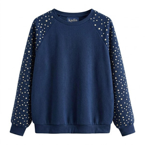 Sweat-shirt en molleton 100 % coton uni, personnalisable avec broderie OEM, pour hommes - Product Image 3