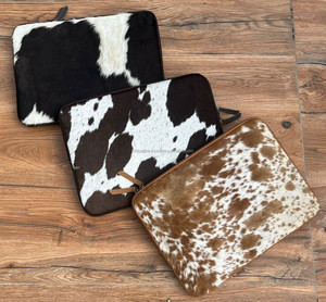 2025 Premium Cowhide Leather Multi-Function Zipper <b>Laptop</b> Sleeve Genuine Leather Customizable 15.6" <b>Laptop</b> Bag & Protective Case - Product Image 6