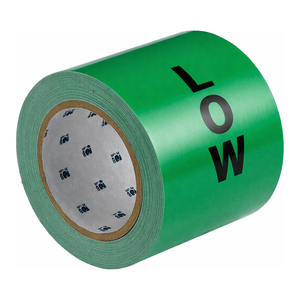 Rouleau de marquage de tuyaux bas Brady Ammonia IIAR 4 po x 30 yd pour systèmes de réfrigération - Product Image 2