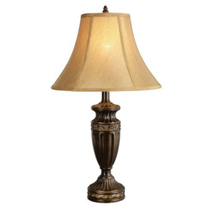 Lampe de table contemporaine en laiton doré avec abat-jour en tissu noir, contrôle par interrupteur LED E26, grande taille décorative, lampe de chevet pour chambre à coucher - Product Image 2