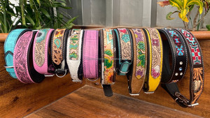 Suministros para mascotas más vendidos, productos 2024, collares acolchados de cuero genuino para perros, collares ajustables de cuero hechos a mano de lujo para mascotas - Product Image 5