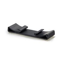 Clips adhésifs pour câbles Essentra, fixation plate pour câbles, noir, UL94 V0 PVC DFCC, double pince plate pour câbles avec base adhésive
