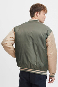 Veste de baseball unisexe respirante personnalisée avec logo, en tissu mémoire 100 % polyester et broderie chenille, idéale pour l'automne - Product Image 6