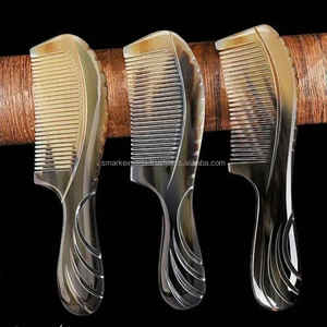 Peigne en corne de boeuf de buffle naturel-Peigne de poche fait main antistatique-Moyen Âge Eco-Friendly Compact Classic - Product Image 3