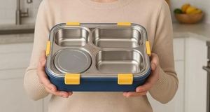 High Quality Multi Compartment Stainless Steel <b>Lunch</b> <b>Box</b> Balanced Meal <b>Packing</b> At Bulk Price <b>Lunch</b> <b>Box</b> - Product Image 3
