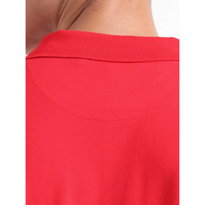 Polo classique pour homme en bleu marine, col contrastant, coupe ajustée, manches courtes, polo décontracté pour le golf - Product Image 6