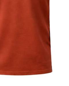 Camiseta Polo de Algodón para Hombre, Color Naranja Óxido, Corte Clásico, Manga Corta, Ropa Casual de Verano, Logotipo Personalizado, Fabricante OEM, Suministro al por Mayor - Product Image 6