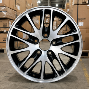 Nuevo Diseño de Ruedas de Aleación de Aluminio 5x114.3 de 16 Pulgadas con Offset de <span class=keywords><strong>55</strong></span>, Ruedas Negras para Automóviles de Pasajeros para Honda - Product Image 4
