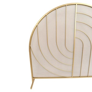 Protector de Chispas para Chimenea, de Metal, Estilo Halo, Geométrico Contemporáneo, Independiente, Decorativo - Product Image 5