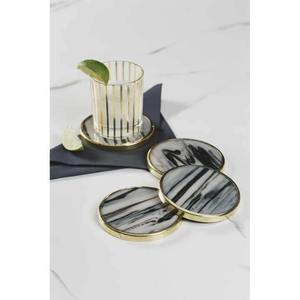 Fabricante de Juegos de Posavasos de Cuerno de Búfalo Personalizados, Posavasos de Mesa Hechos a Mano Naturales, Suministro al por Mayor - Product Image 1