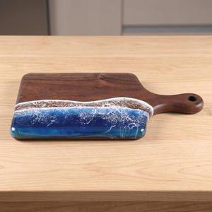 Tabla de Cortar de Madera y Resina al por Mayor, Tabla de Cortar de Cocina Hecha a Mano con Resina Epoxi para el Hogar, Restaurantes y Servicios de Catering - Product Image 1