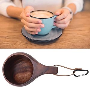 Taza Kuksa de Madera Natural, Taza Tallada a Mano de Bajo Costo para Café, Té, Viajes al Aire Libre y Uso en Campamentos - Product Image 3