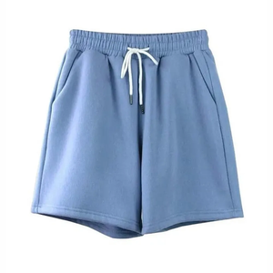 Shorts d'entraînement de gymnastique pour hommes en gros rouge solide séchage rapide respirant léger 100% coton écologique - Product Image 5